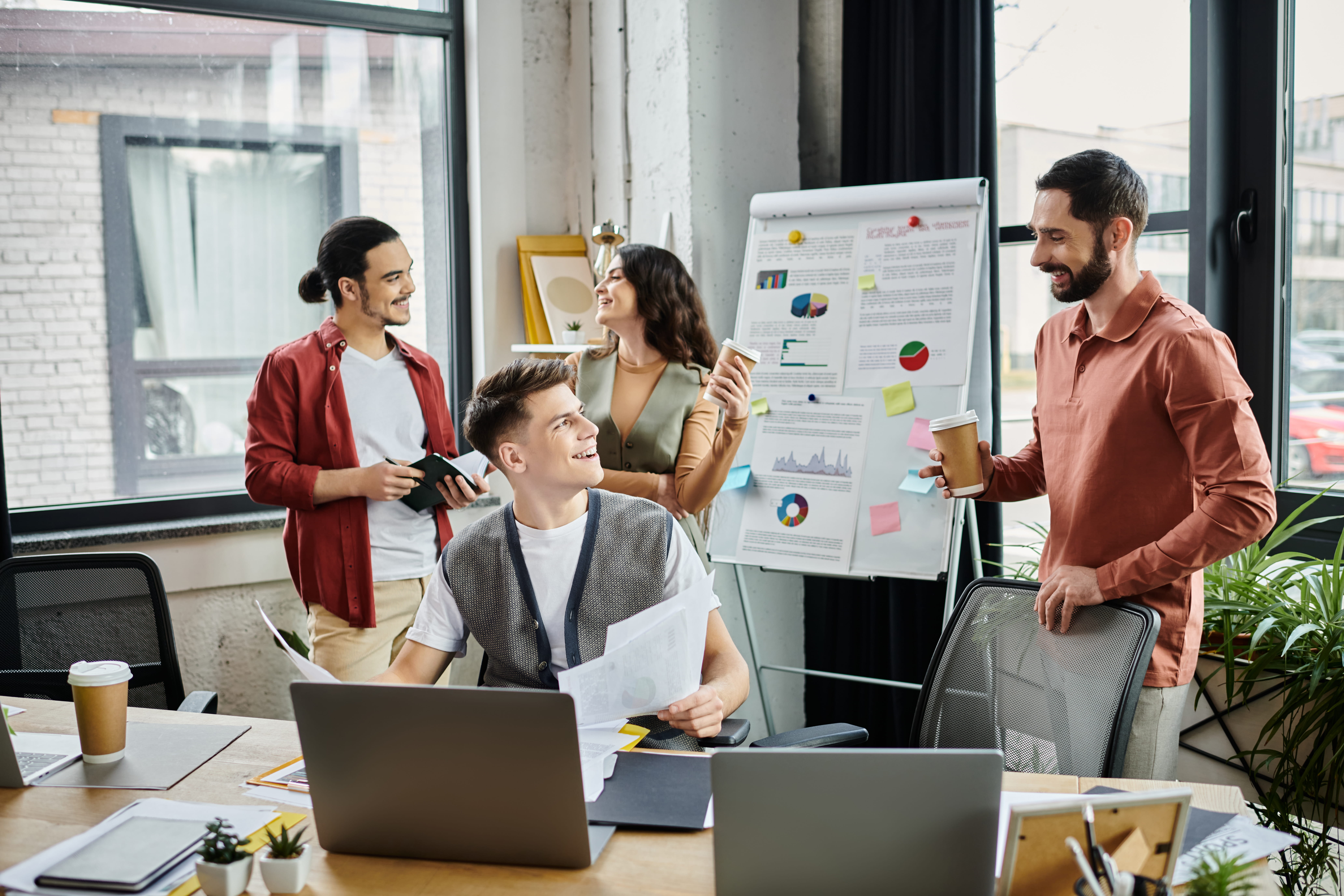 Action-focused business profile